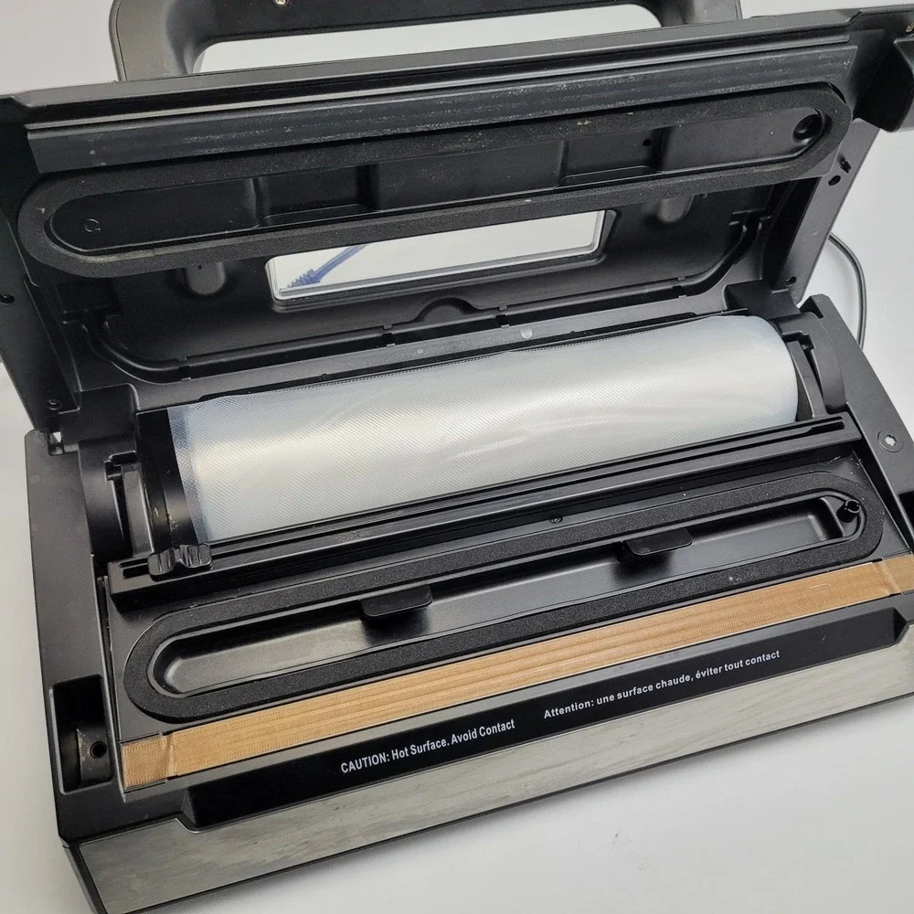 Nesco VS-12 Deluxe Vacuum Sealer 130 Watts Viewing Lid Compact TESTED